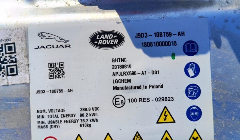 JAGUAR I-PACE X590 battery  2019 lleno