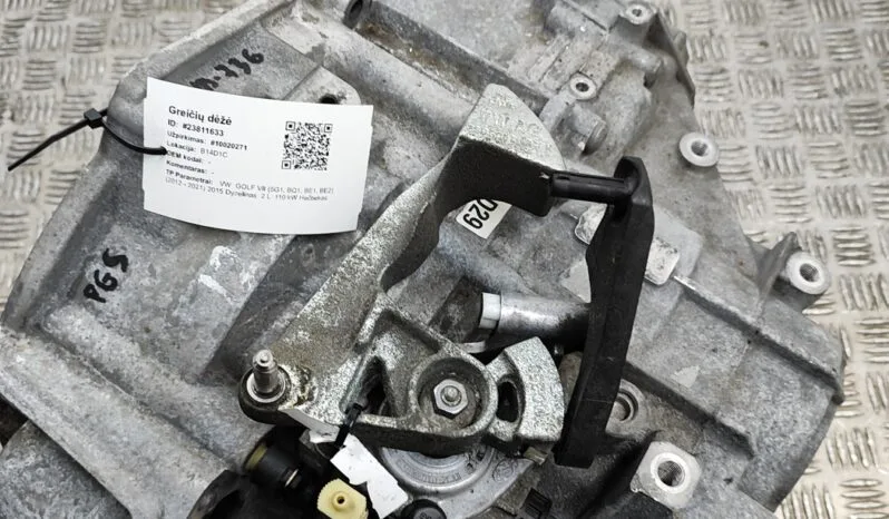 VW GOLF VII 5G1, BQ1, BE1, BE2 gearbox 110 kW 2015 full